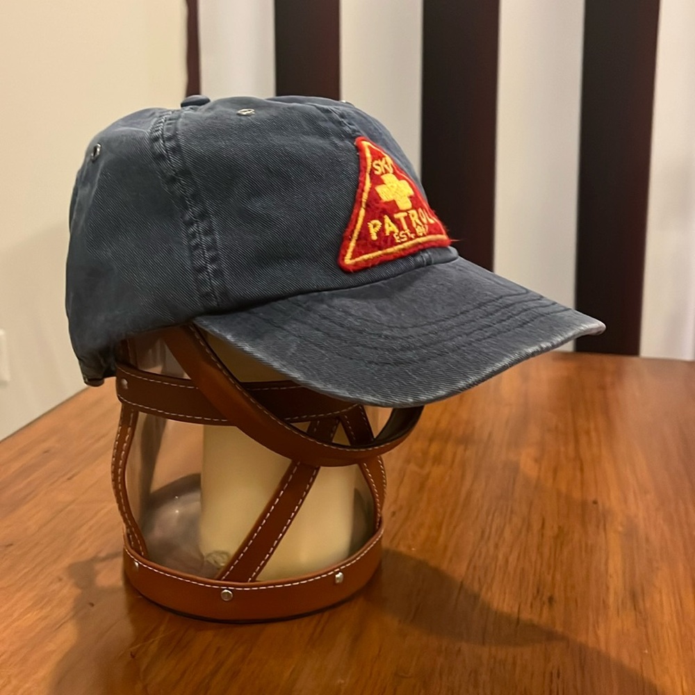 Polo Ralph Lauren Ski Patrol Club Hat Cap One Size Vintage blue Strap Back - Picture 2 of 16